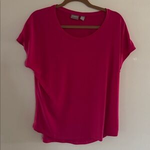 Chico's Vibrant Pink Short Sleeve Top